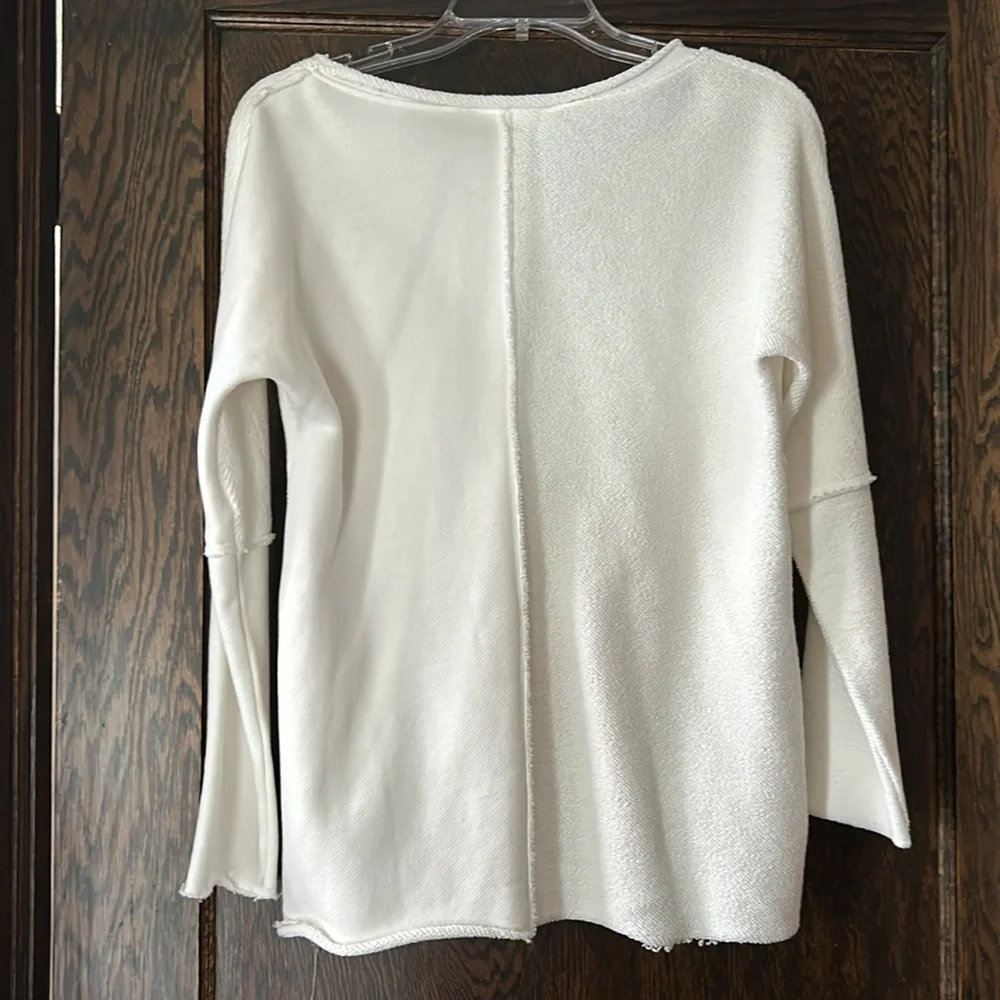 Soft Surroundings white pullover. XS - Picture 2 of 6